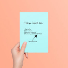 Small Heart Attack Get Well Postinvitations Front View