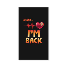 Small Heart Disease Bypass Surgery Recovering Business Invitations Front View