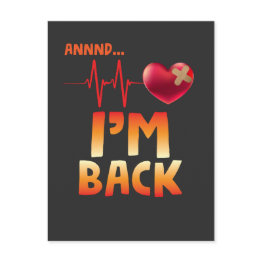 Small Heart Disease Bypass Surgery Recovering Postinvitations Front View