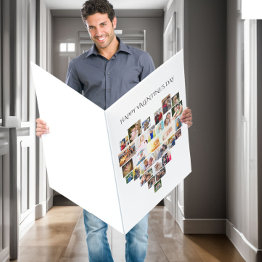 Small Heart Photo Collage 29 Photo Valentine's Day Invitations Front View