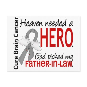 heaven needed a hero brain cancer father-in-law postinvitations