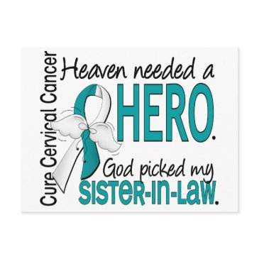 heaven needed hero cervical cancer sister-in-law postinvitations