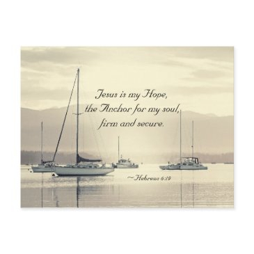 hebrews 6:19 jesus anchor for my soul, sailboats postinvitations