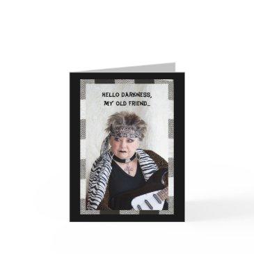 hello darkness, my old friend funny invitations