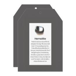 Small Hematite Quartz Crystal Meaning Jewelry Display Holiday Invitations Front View