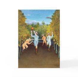 Small Henri Rousseau - The Football Players Invitations Front View