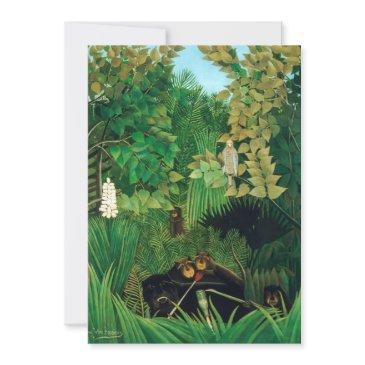 henri rousseau - the merry jesters thank you invitations