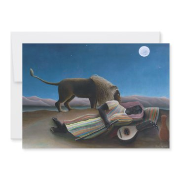 henri rousseau - the sleeping gypsy invitation