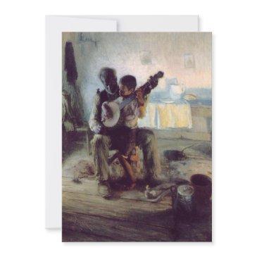 henry ossawa tanner - the banjo lesson invitation