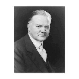 Small Herbert Hoover Postinvitations Front View