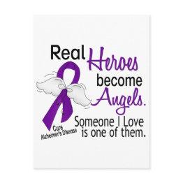 Small Heroes Become Angels Alzheimer's Disease Postinvitations Front View