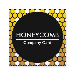 Small Hexa Honeycomb Company Invitations Front View