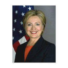 Small Hillary Clinton Postinvitations Front View