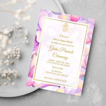 hindu house warming griha pravesh invitation