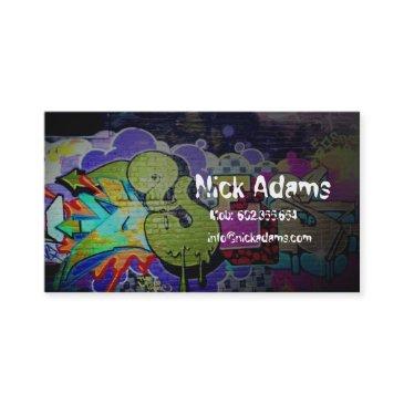 hiphop dancer or graffiti drawer paint color business invitations