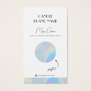 holographic candle scent invitations samples insert