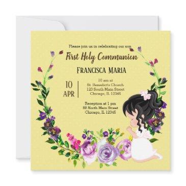 holy communion wreath * choose background color invitation