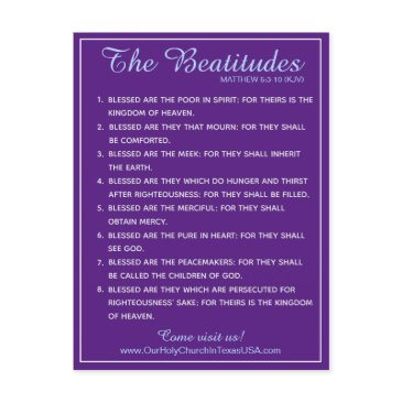 holy scripture matthew 5:3 to 5:10 beatitudes holiday postinvitations