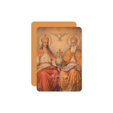 holy trinity with prayer enclosure invitations