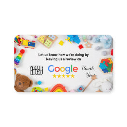 Small Home Daycare Google Review Template With Qr - Business Invitations Front View