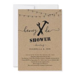 Small Honey Do Couples Shower Or Groom Shower Invitation Front View