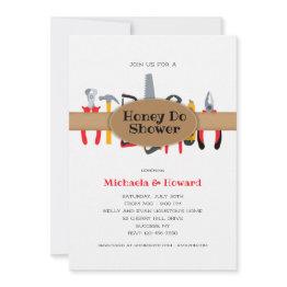 Small Honey Do Shower Invitation Front View