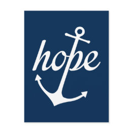 Small Hope Anchors The Soul (hebrews 6:19) Postinvitations Front View