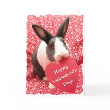 "hoppy valentine's day" (blank inside) holiday invitations