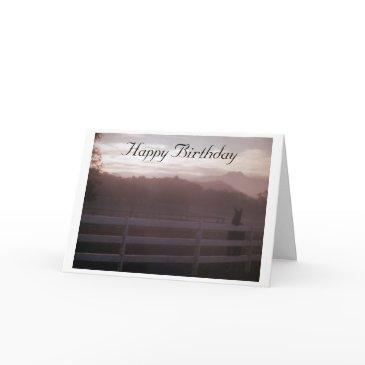 "horse-dawn to dusk on your special day" birthday! invitations