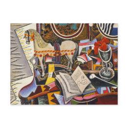 Small Horse Pipe Red Flower By Joan Miro Postinvitations Front View