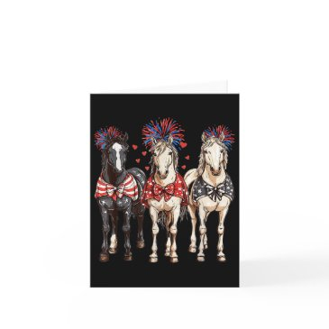 horses 4th july patriotic horse american flag fire invitations
