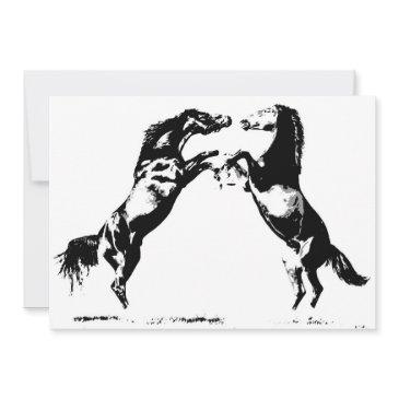 horses invitations - horses invites