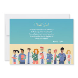 Small Hospital Team Thank You Invitations Front View