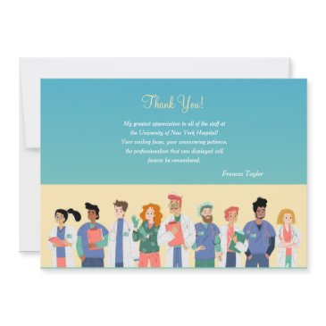 hospital team thank you invitations
