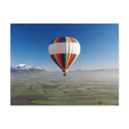 Small Hot-air Balloon, Near Methven, Canterbury 3 Postinvitations Front View