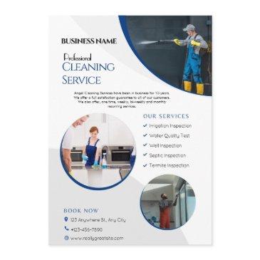 house cleaning service business flyers invitation