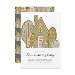 Small Housewarming Party Invitation | New Neighborhood Front View
