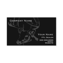 Small Hunting Business Invitations Front View