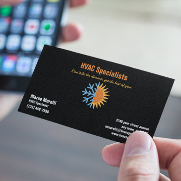 hvac heating and cooling specialists business invitations