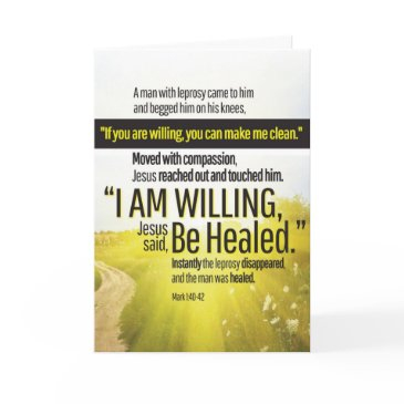 "i am willing" get well invitations
