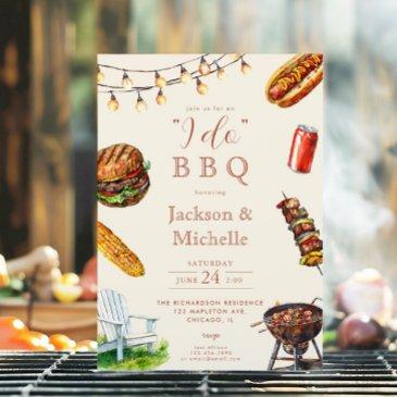 i do bbq barbeque couples bridal shower summer invitation