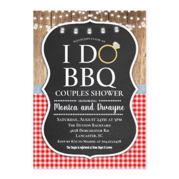 i do bbq couples shower engagement invitation