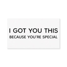 Small I Got You This Because You're Special, Enclosure Front View