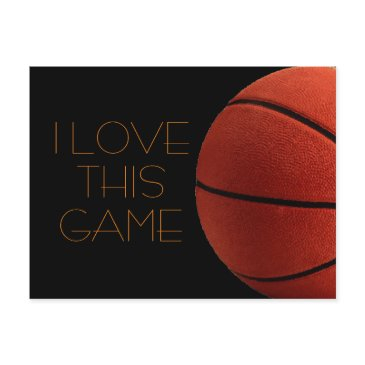 i love basketball close-up postinvitations