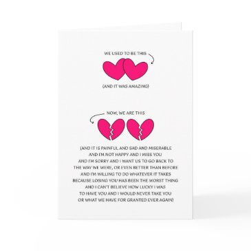 i miss you - i want you back - i'm sorry invitations