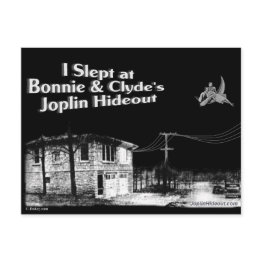 Small I Slept At Bonnie & Clyde's Joplin Hideout Postinvitations Front View