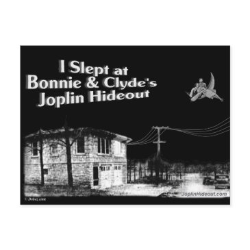 i slept at bonnie & clyde's joplin hideout postinvitations