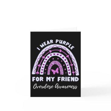 i wear purple for my friend overdose awareness rai invitations