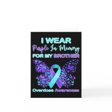 i wear purple in memory for my brother overdose aw invitations