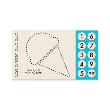 ice cream cut out punch invitations